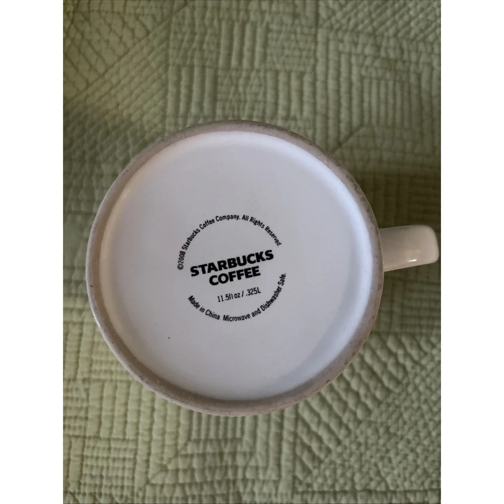 Starbucks Original White Green Coffee Mug Tea Cup